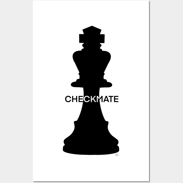 Checkmate king chess figure Wall Art by nasia9toska